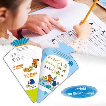Schulstartbuch Die Maus: Übungsbuch in Form einer Schultüte