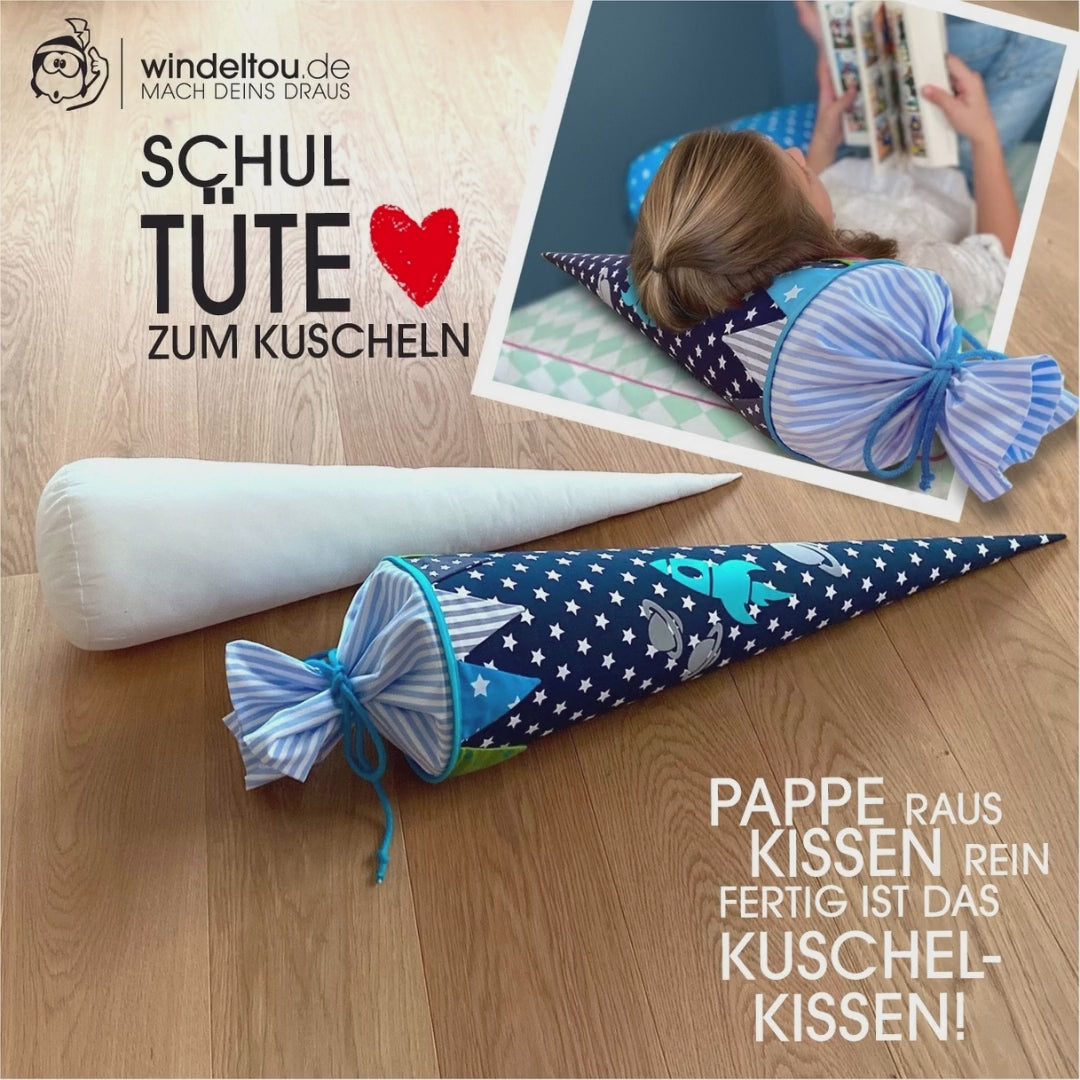 Schultütenrohling und Kissen