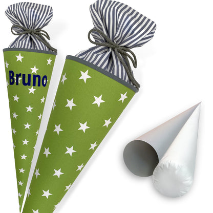 große Schultüte in grün